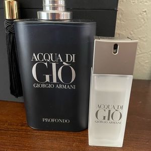 Acqua Di Gio Profondo (4.2fl oz), Acqua Di Gio (.5fl oz) bundle